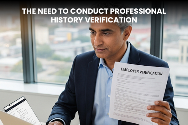 The Need to Conduct Professional History Verification